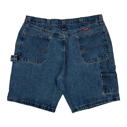 Wrangler Carpenter Shorts - 36W 10L Blue Cotton