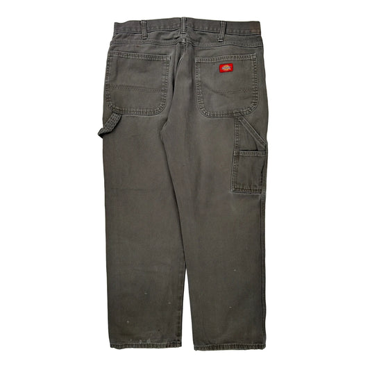 Dickies Carpenter Trousers - 32W 28L Grey Cotton