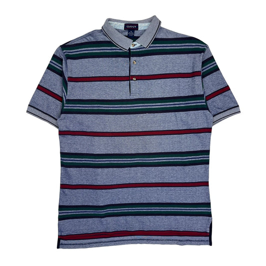Gant Striped Polo Shirt - XL Blue Cotton