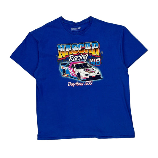 Daytona 500 Nascar T-Shirt - XL Blue Cotton