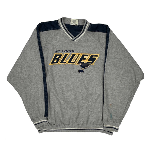 St. Louis Blues Lee Sport Nhl Sweatshirt - 2XL Navy Polyester Blend