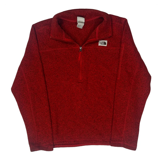 The North Face Fleece - Large Red Polyester