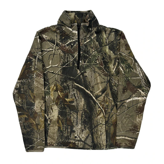 Vintage Camouflage Red Head Camo Long Sleeve T-Shirt - Large Camo Polyester