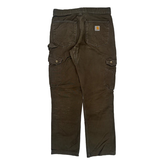 Carhartt Cargo Trousers - 32W 30L Brown Cotton