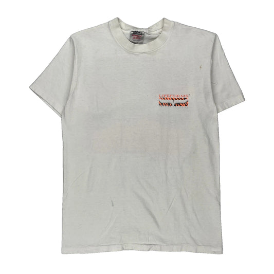 Volley Frog Oneita Graphic T-Shirt - Large White Cotton