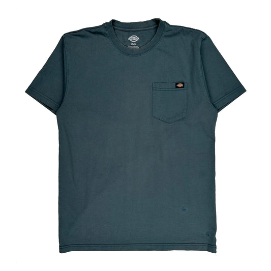 Dickies Tall T-Shirt - Large Blue Cotton