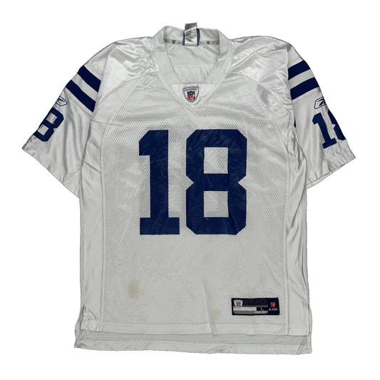 Indianapolis Colts Reebok Nfl Jersey - Large Blue Polyester