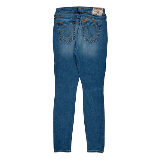 True Religion Skinny Jeans - 28W UK 8 Blue Cotton Blend