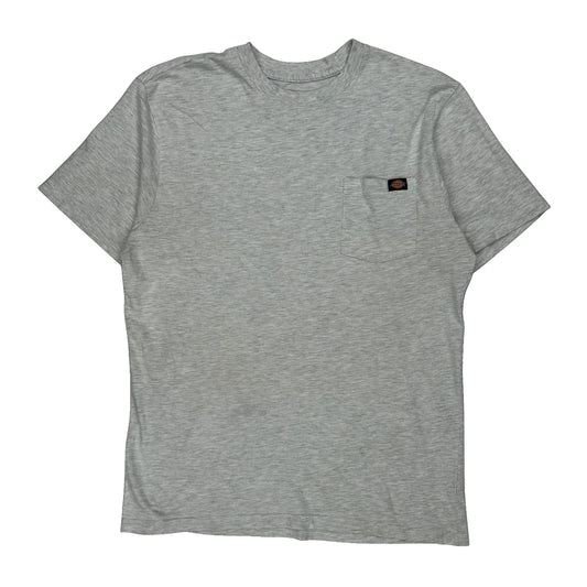 Dickies T-Shirt - Large Grey Cotton