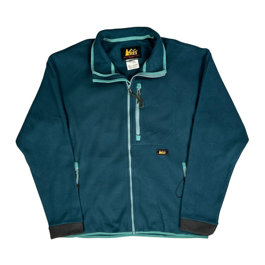 Rei Fleece Jacket - Medium Blue Polyester