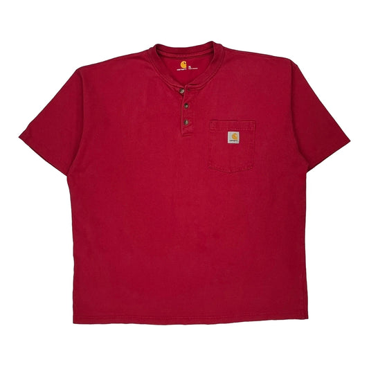 Carhartt T-Shirt - XL Red Cotton
