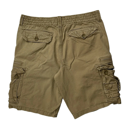 Quiksilver Cargo Shorts - 34W 11L Beige Cotton