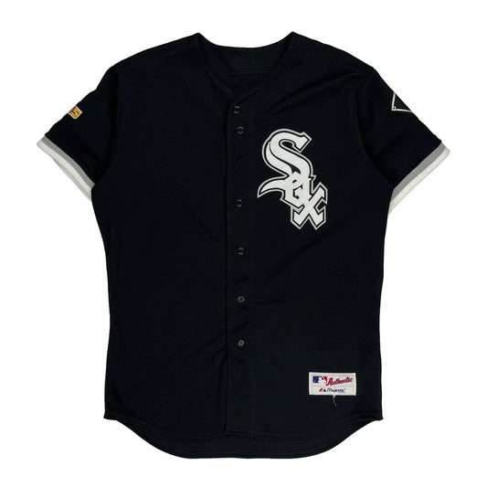 Vintage Chicago White Sox Majestic Mlb Jersey - Large Black Polyester