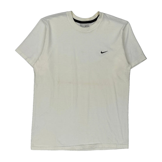Nike T-Shirt - Large White Cotton