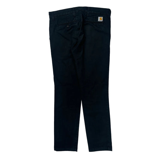 Carhartt Chinos - 34W 32L Black Cotton Blend