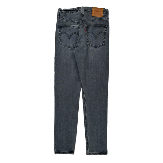 Levis Jeans - 24W UK 4 Grey Cotton