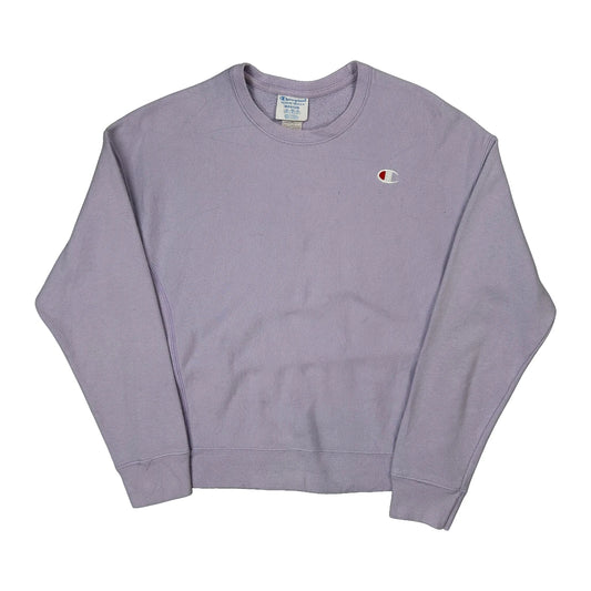Reverse Weave Champion Sweatshirt - Medium Purple Cotton Blend