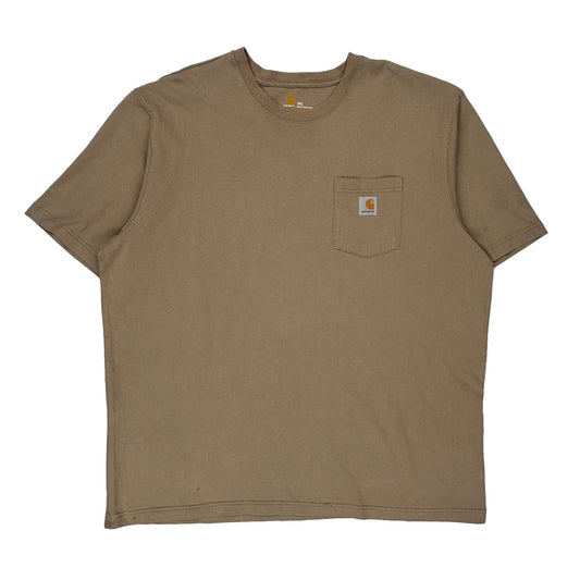 Carhartt T-Shirt - 2XL Brown Cotton