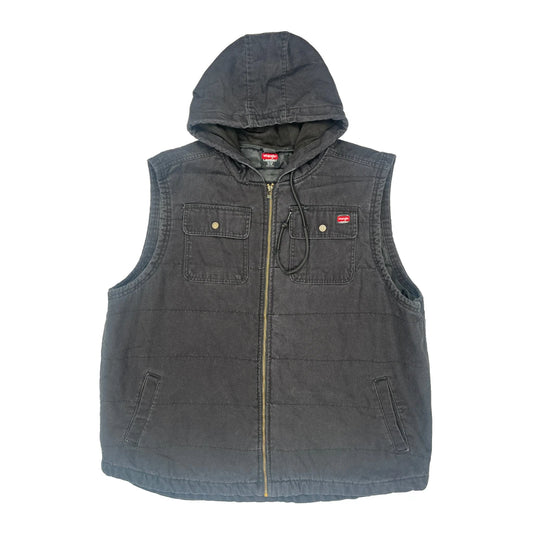 Wrangler Workwear Gilet - 3XL Black Cotton Blend