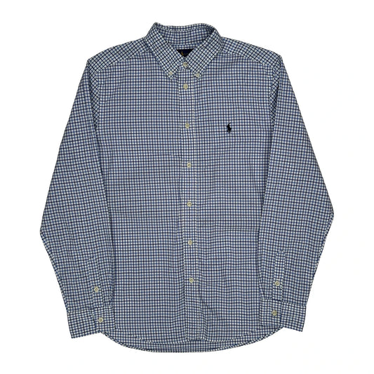 Ralph Lauren Checked Shirt - XL Blue Cotton