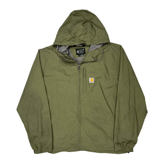 Carhartt Waterproof Jacket - XL Green Nylon