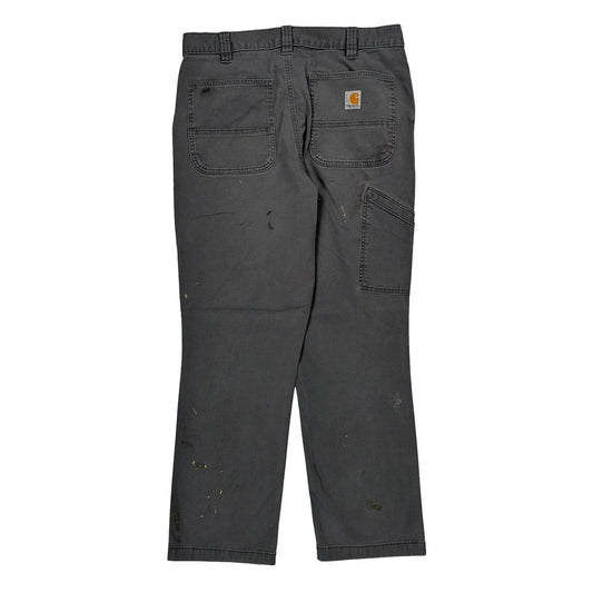 Carhartt Carpenter Trousers - 34W 32L Grey Cotton