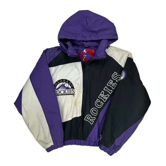 Colorado Rockies Pro Player Graphic Windbreaker - XL Purple Nylon