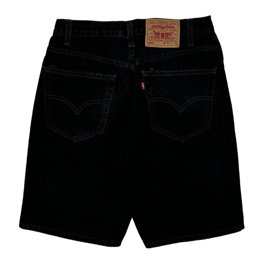 Levis 505 Denim Shorts - 29W 9L Black Cotton