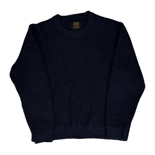 Carhartt Jumper - Large Navy Knitted