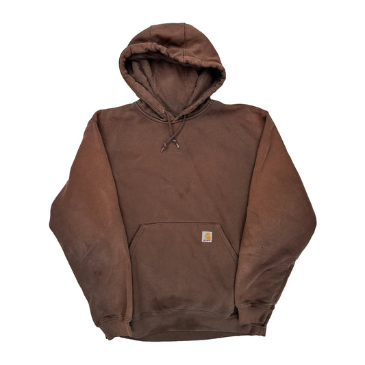 Carhartt Hoodie - Large Brown Cotton Blend