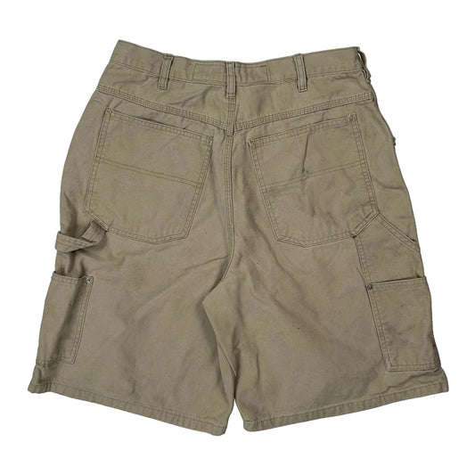 Vintage Canyon River Blues Carpenter Shorts - 30W 10L Beige Cotton