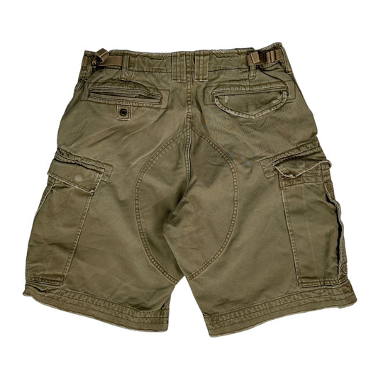 Vintage Polo By Ralph Lauren Cargo Shorts - 31W 11L Khaki Cotton