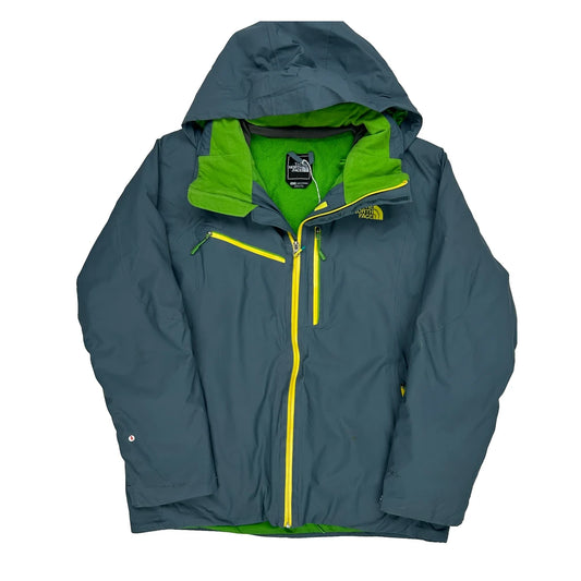 The North Face Waterproof Ski Jacket - XL Grey Polyester