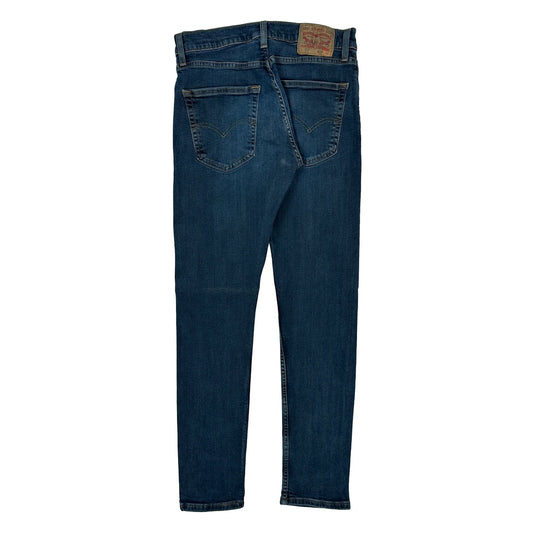 Levis Skinny Fit Jeans - 28W 30L Blue Cotton Blend