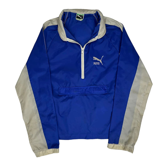 Puma Windbreaker - Small Blue Nylon