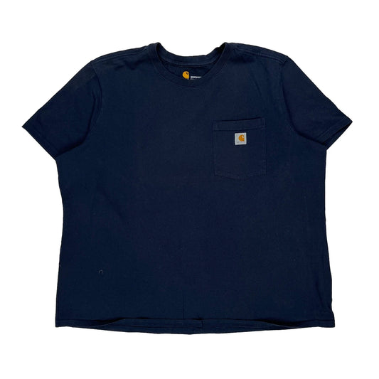 Carhartt T-Shirt - 2XL Navy Cotton