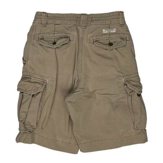 Polo By Ralph Lauren Cargo Shorts - 30W 10L Beige Cotton