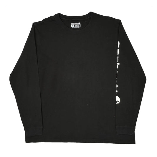 Carhartt Long Sleeve T-Shirt - XL Black Cotton