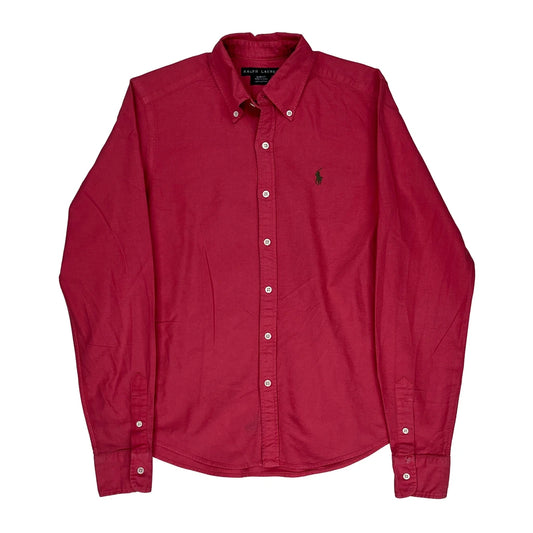 Ralph Lauren Slim Fit Shirt - Small Red Cotton
