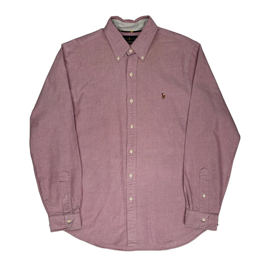 Classic Fit Ralph Lauren Shirt - Large Pink Cotton