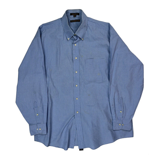 Tommy Hilfiger Checked Shirt - XL Blue Cotton