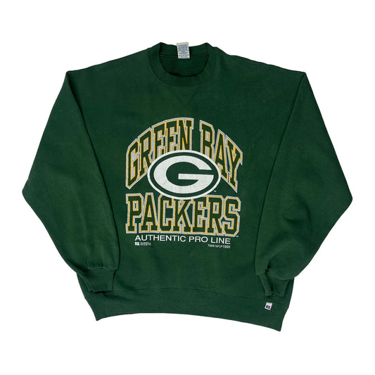 Made In USA Russell Athletic Green Bay Packers Sweatshirt - XL Green Cotton Blend