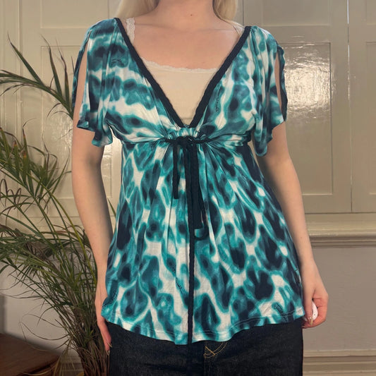 Beachwear Just Cavalli Top - Medium Teal Viscose