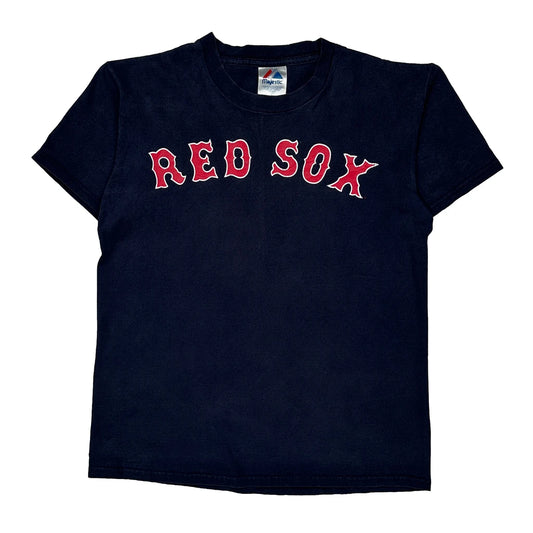 Red Sox Majestic Mlb T-Shirt - Large Navy Cotton