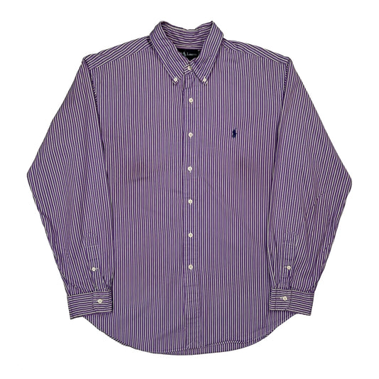 Ralph Lauren Striped Shirt - XL Purple Cotton