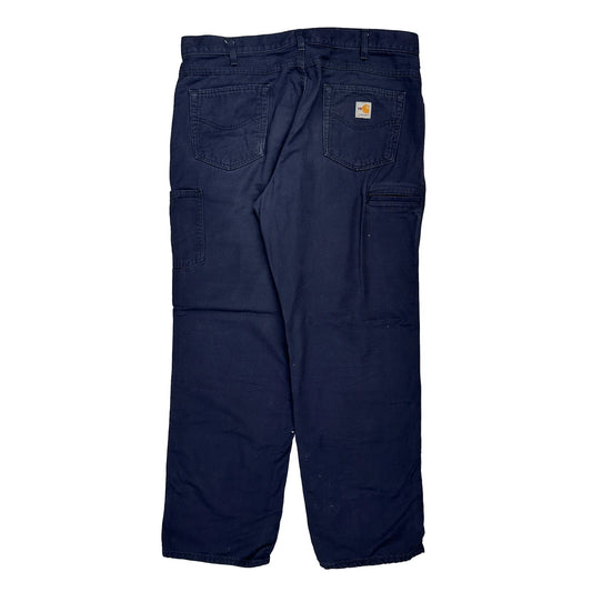 Carhartt Carpenter Trousers - 38W 32L Navy Cotton