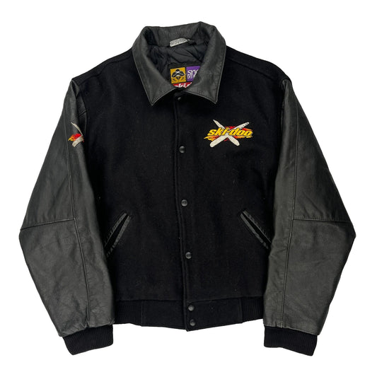 Ski-Doo Varsity Jacket - Medium Black Wool Blend