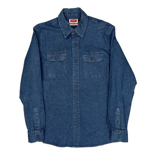 Wrangler Denim Shirt - Medium Blue Cotton