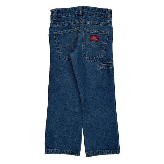 Age 6 Dickies Double Knee Jeans - Small Blue Cotton