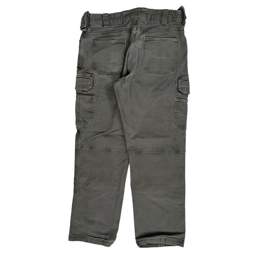 Vintage Duluth Double Knee Cargo Trousers - 32W 30L Grey Cotton